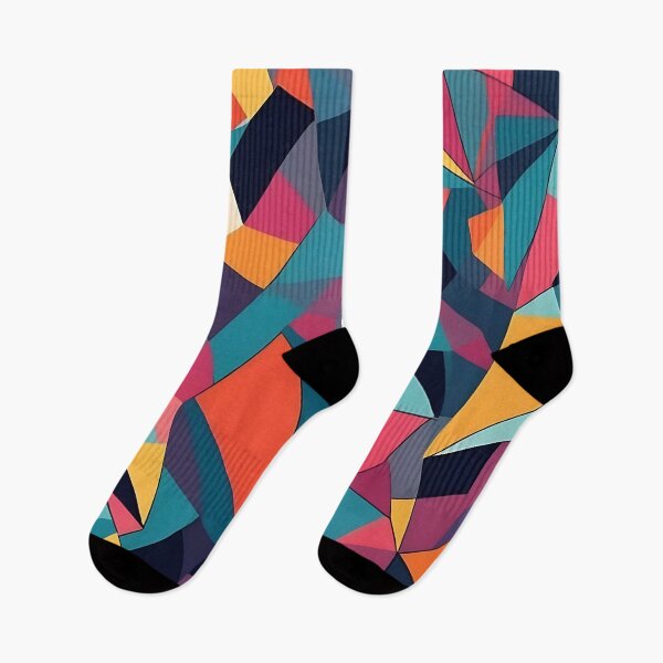 Item preview, Multi-color cubism with vibrant geometric shapes for a bold designed and sold by Tchoice.