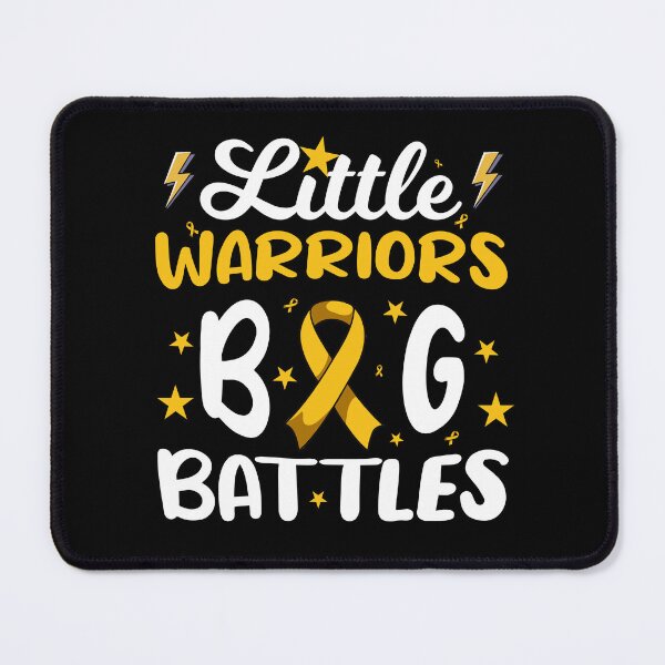 Item preview, Little Warriors Big Battles - Childhood Cancer Awareness designed and sold by Kannan-Ravi.