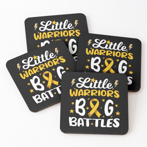 Item preview, Little Warriors Big Battles - Childhood Cancer Awareness designed and sold by Kannan-Ravi.