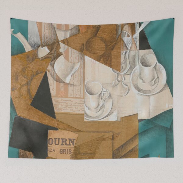 Item preview, juan gris artwork, artist juan gris, juan gris paintings, collage juan gris, juan gris cubism art, juan gris prints designed and sold by rosa-reid.