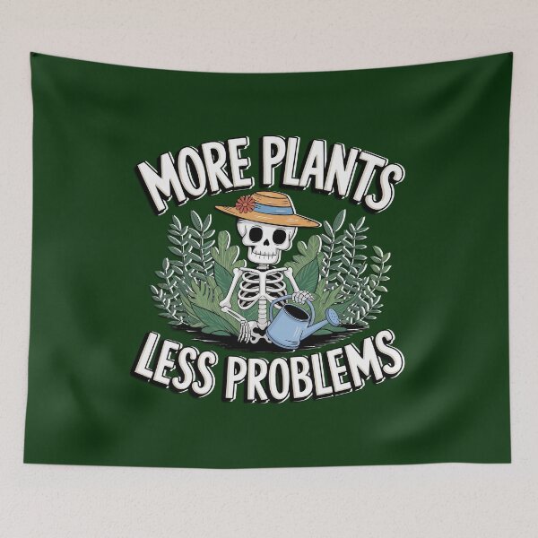 Item preview, More Plants Less Problems designed and sold by Kaurisdigital.