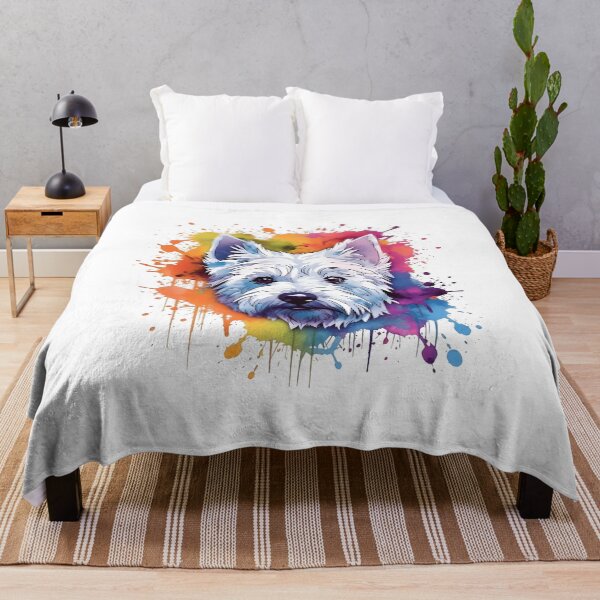 Item preview, West Highland White Terrier | Colorful Watercolor Design #11 designed and sold by MatsurexDesigns.