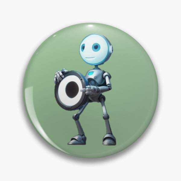 Artikelvorschau, Blauer Roboter mit LED-Lautsprecher entworfen und verkauft von PrintMeOnYou.