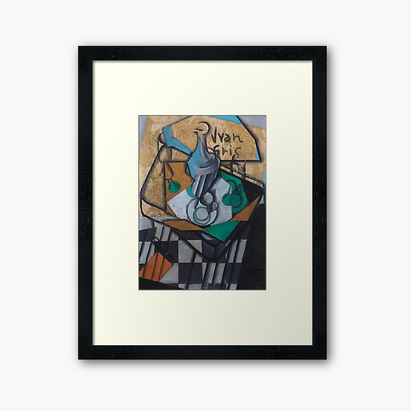 Aperçu de l'œuvre oeuvre d'art de juan gris, artiste juan gris, peintures de juan gris, collage juan gris, art cubiste de juan gris, estampes de juan gris créée et vendue par rosa-reid.