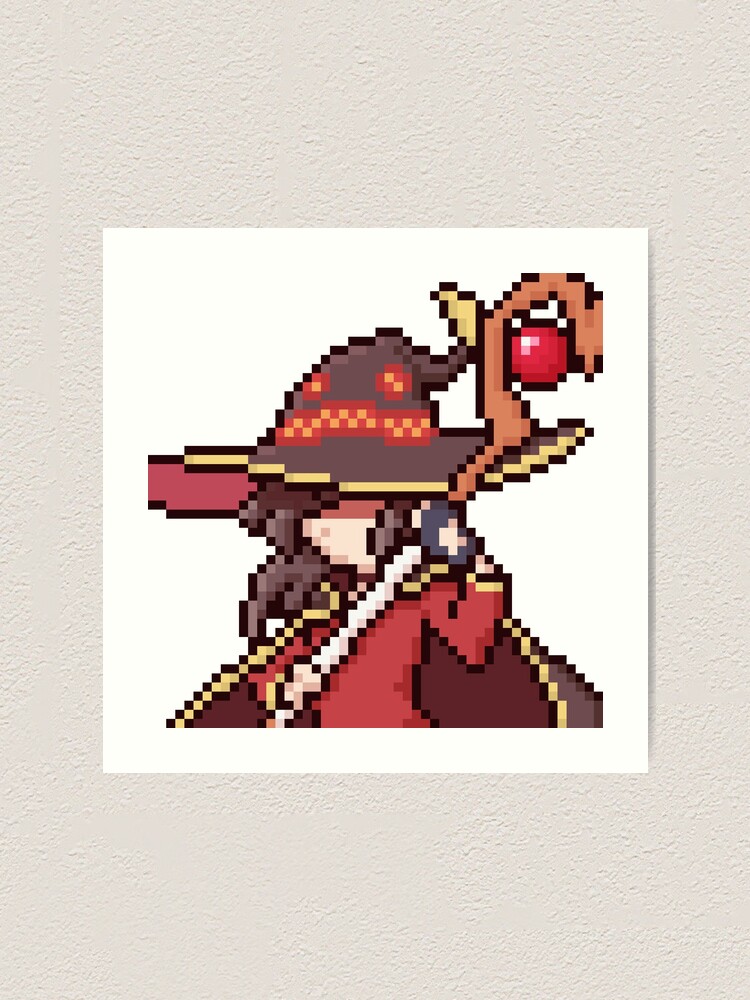 Megumin Pixel Art Metal Print for Sale by Omi Cedar