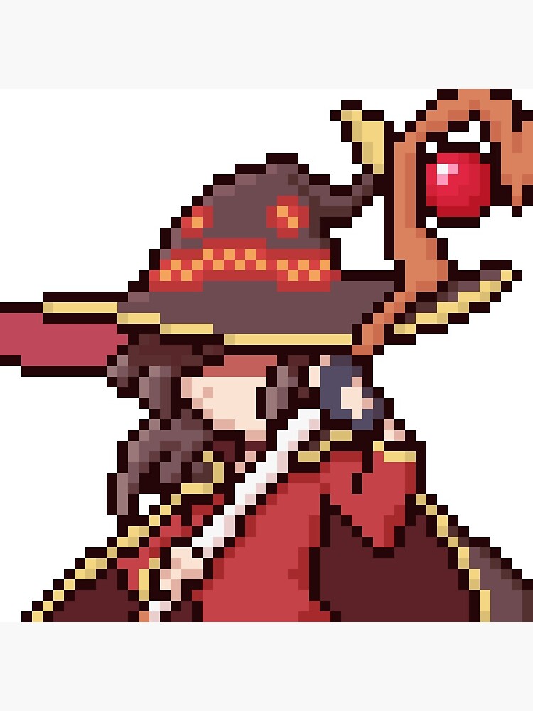 "Megumin Pixel Art" Art Print by omiced | Redbubble