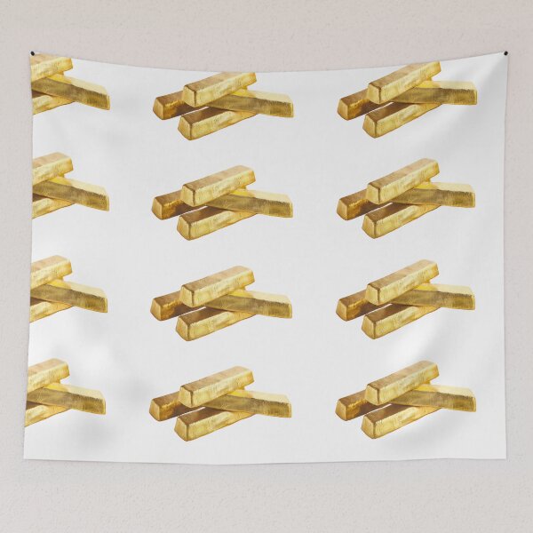 Item preview, Realistic Style Gold Bars, Gold Nuggets, Gold, Stickers, Logo, Illustration, Wall arts, Art Prints and More designed and sold by Kevin Lou.