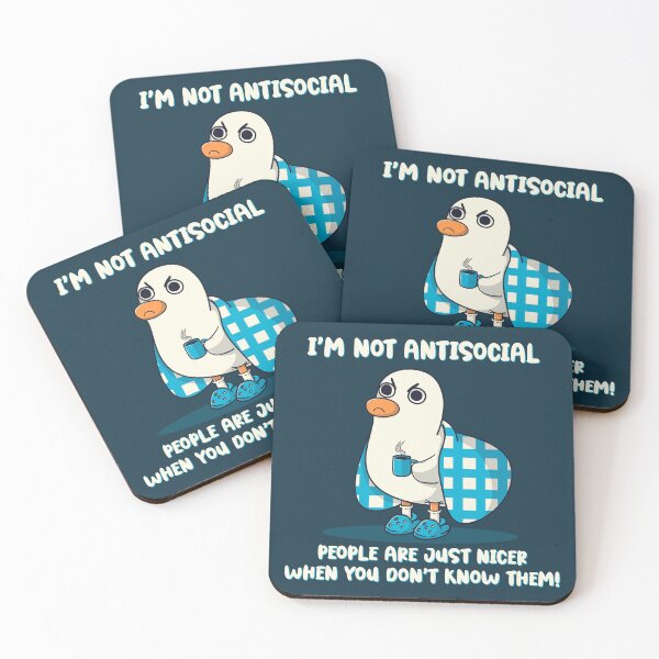 Item preview, I'm not antisocial designed and sold by Freecheese.