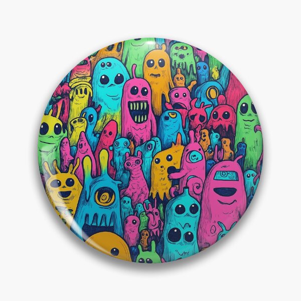 Item preview, Rainbow Monster Mash Creatures Cartoon Doodles designed and sold by Vinson-MFG.