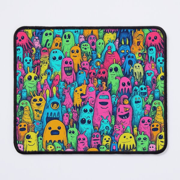 Item preview, Rainbow Monster Mash Creatures Cartoon Doodles designed and sold by Vinson-MFG.