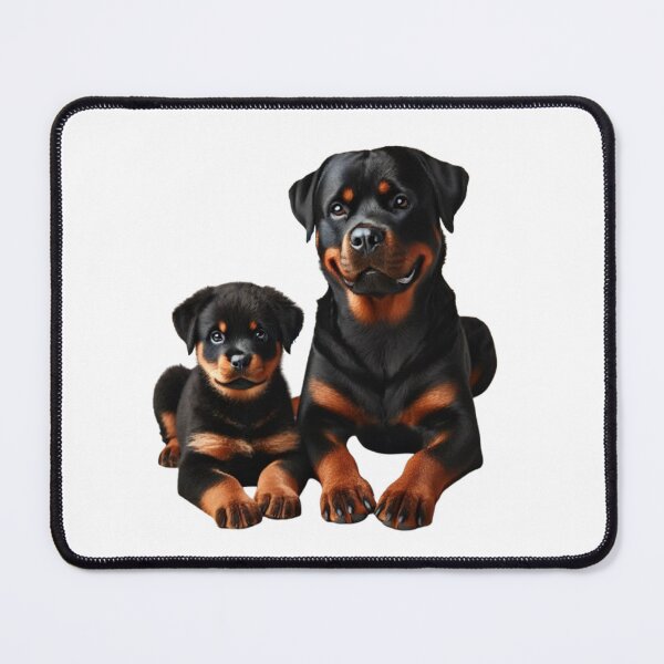 Item preview, Rottweiler Mother and Puppy designed and sold by CardsStudio.