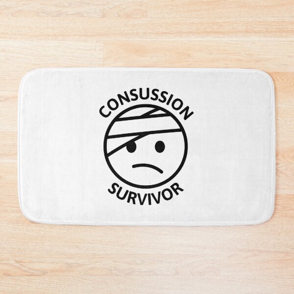 Item preview, Concussion Survivor! Funny Head Injury Black And White designed and sold by PMCreative.