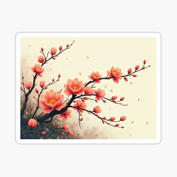 bloom pink lar Sticker