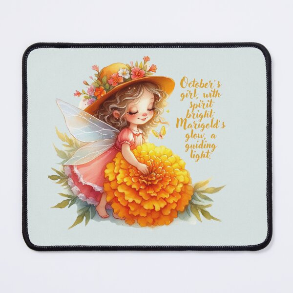 Item preview, October Birth Flower Gifts and Meanings | October Flowers| Marigolds | Birthday for Girls Women| Flower Fairy designed and sold by Heritage Hive Studio.
