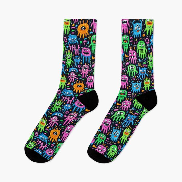 Item preview, Rainbow Monster Mash Creatures Cartoon Doodles designed and sold by Vinson-MFG.