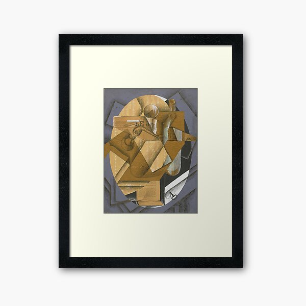 Aperçu de l'œuvre oeuvre d'art de juan gris, artiste juan gris, peintures de juan gris, collage juan gris, art cubiste de juan gris, estampes de juan gris créée et vendue par rosa-reid.