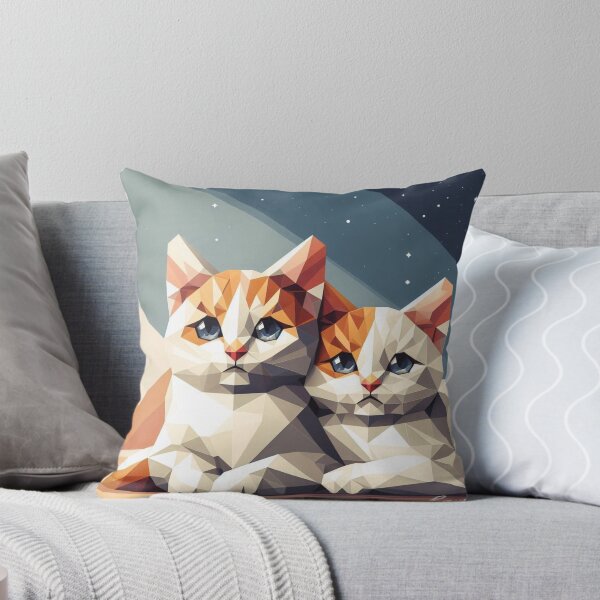 Item preview, Prismatic Companions: Geometric Cat Bond designed and sold by ukrayuk.