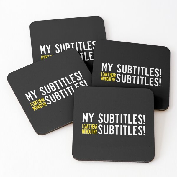Item preview, My subtitles! I can't hear without my subtitles designed and sold by remerasnerdas.