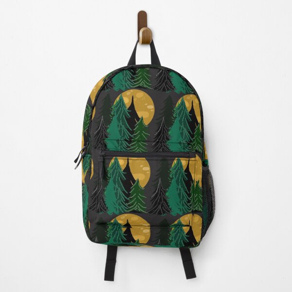 Item preview, Evergreen Trees in Moonlight, Full Moon, Forest Pattern, Slate Gray Background designed and sold by Stephanie Rowan.