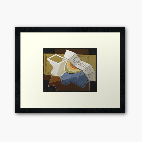 Aperçu de l'œuvre oeuvre d'art de juan gris, artiste juan gris, peintures de juan gris, collage juan gris, art cubiste de juan gris, estampes de juan gris créée et vendue par rosa-reid.