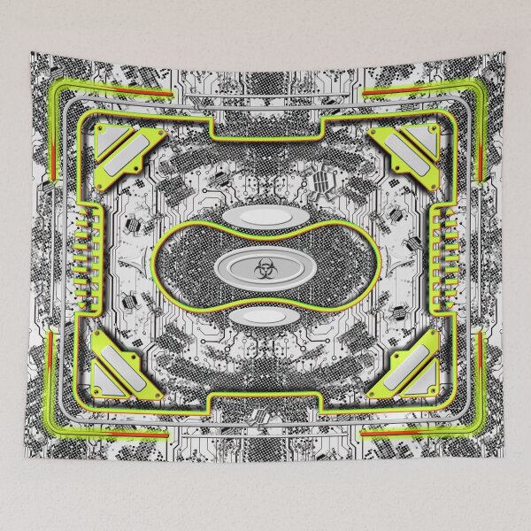 Item preview, conceptual digital illustration firewall interface Reality toxic Cyberpunk style - yellow neon  designed and sold by JVNS.