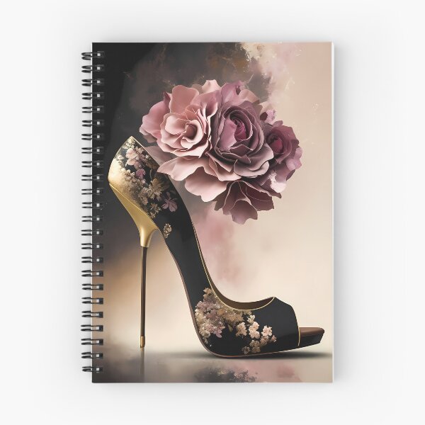 Item preview, Floral Black Stiletto Shoe designed and sold by FlowerMeFlorals.