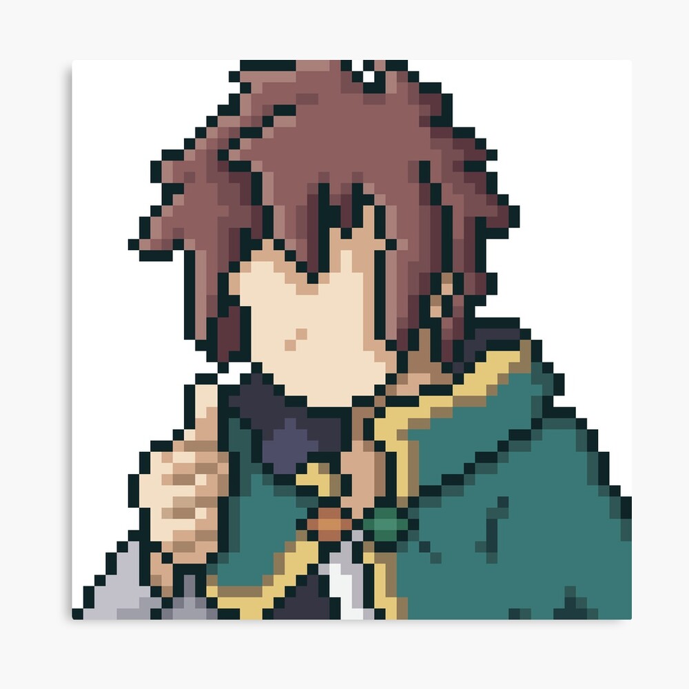 Megumin Pixel Art Metal Print for Sale by Omi Cedar