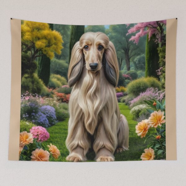 Artikelvorschau, Axel Afghanischer Windhund Welpe Kunst entworfen und verkauft von Heart and Soul Studio.