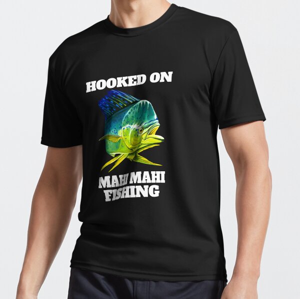 Vista previa del artículo con la obra «Fanático de la pesca del pez Mahi Mahi enganchado a la pesca del Mahi Mahi», diseñado y vendido por fantasticdesign.