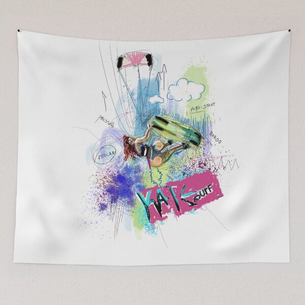 Item preview, print girl practicing kiteboarding designed and sold by RODRIGORo.