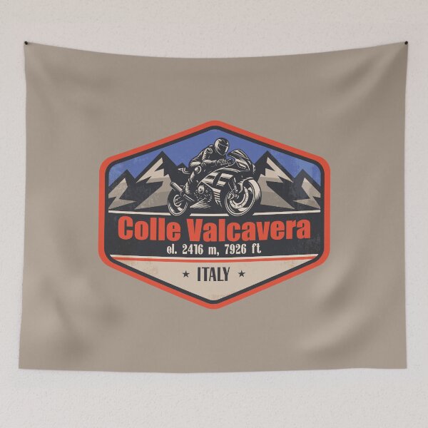 Item preview, Colle Valcavera Italy Motorcycling Mountain Design designed and sold by CynthiaGraphics.