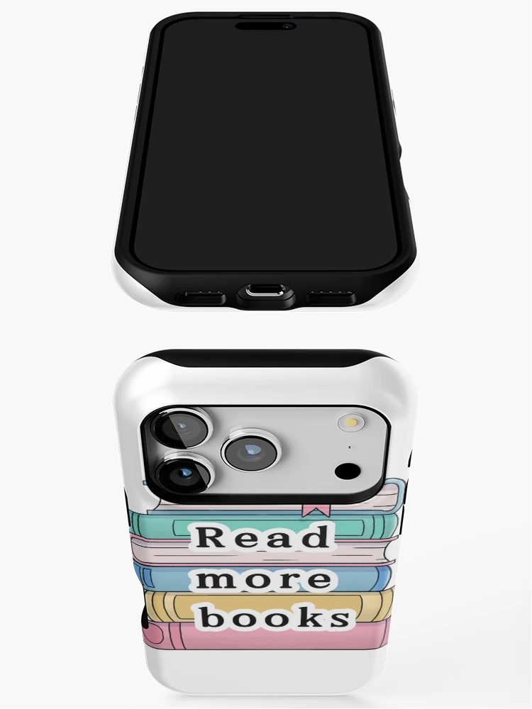 Thumbnail 3 of 4, iPhone Case, Read More Books Sticker designed and sold by CreateEducate.