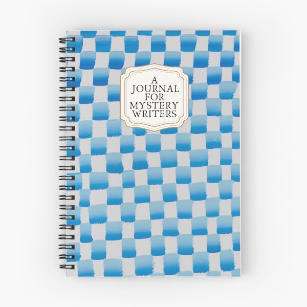 Item preview, Blue Checkerboard Journal for Mystery Writers - Artistic Design by Jemma Jamie Skidmore designed and sold by Jemma Jamie Skidmore.