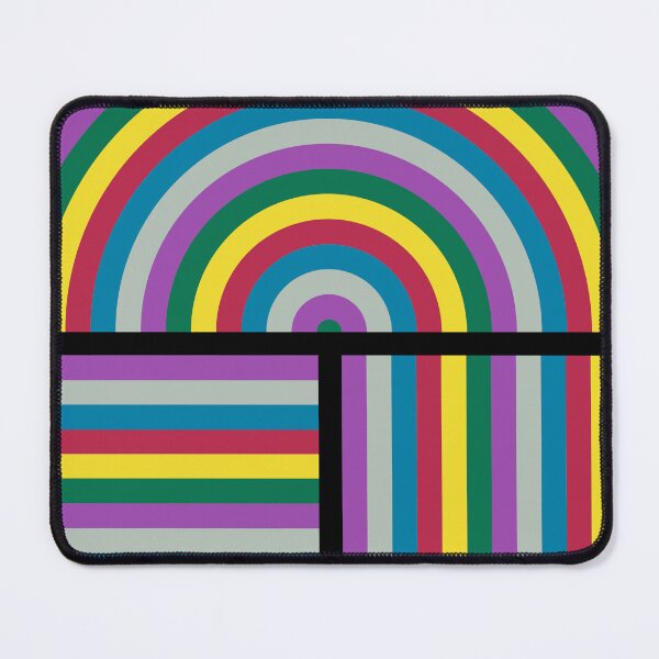 Item preview, Geometric Art Print with Color Lines and Arcs designed and sold by LATAMGallery.