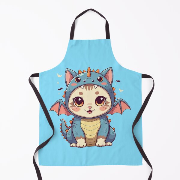 Item preview, Cute Kitty Dressed As A Blue Dragon | Blue designed and sold by PinkGoddessLove.