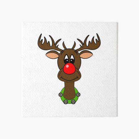 Item preview, Santas Reindeer - Funny Reindeer Christmas designed and sold by Sartoris Art.