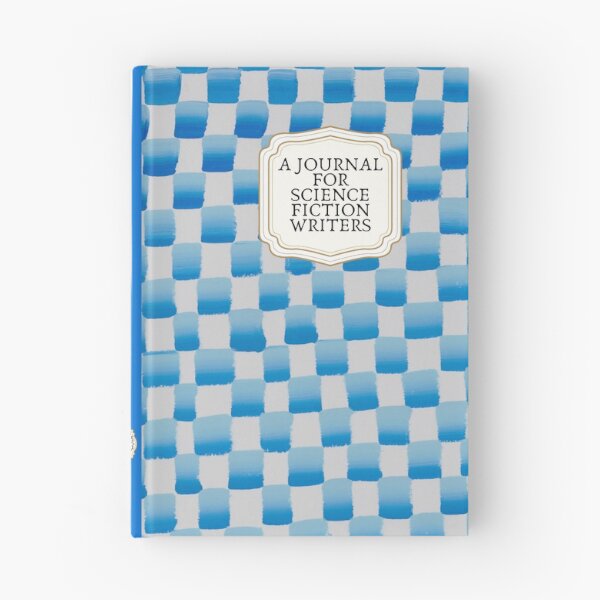Item preview, Blue Checkerboard Journal for Science Fiction Writers - Creative Design by Jemma Jamie Skidmore designed and sold by Jemma Jamie Skidmore.
