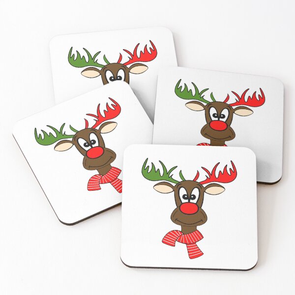 Item preview, Cute Christmas Red Nose Reindeer Antlers designed and sold by Sartoris Art.