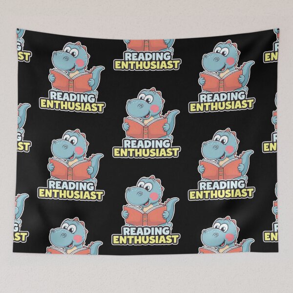 Item preview, Reading Dinosaur Book Lover Reading Enthusiast for Book Readers designed and sold by KLArtzStore.