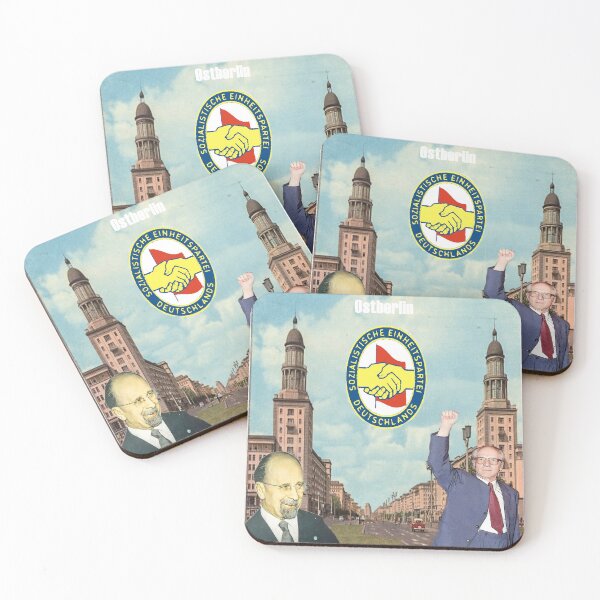 Item preview, Erich Honecker and Walther Ulbricht at the Frankfurter Tor Berlin designed and sold by Wendekind88.