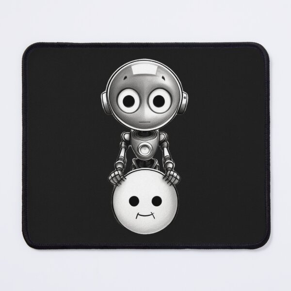 Item preview, Grumpy Bot and Smiley Face designed and sold by PrintMeOnYou.