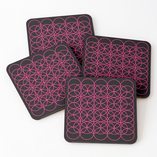 Item preview, Pink Circles on Black designed and sold by LornaHamel.
