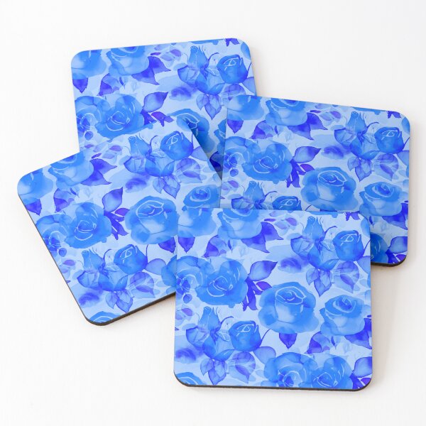 Item preview, Charming Roses Print Blue designed and sold by SilverPegasus.