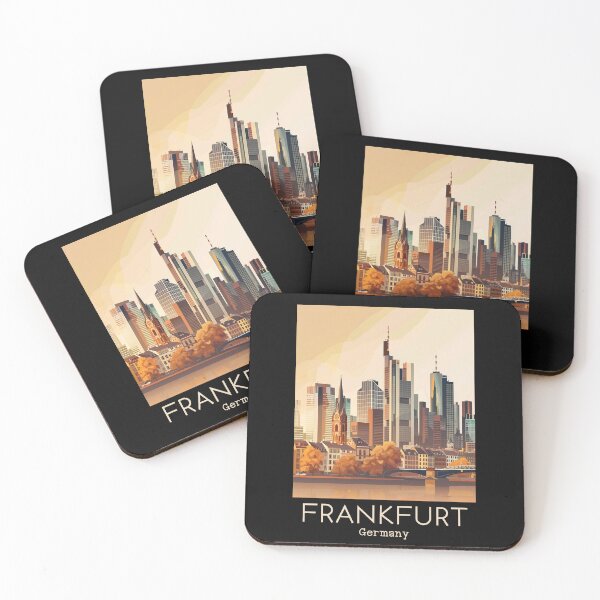 Item preview, A Vintage Travel Illustration of Frankfurt - Germany  designed and sold by GoodOldVintage.