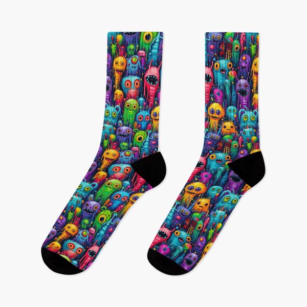 Item preview, Vibrant Monster Mayhem with Colorful Alien Creatures designed and sold by Vinson-MFG.