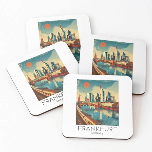 Item preview, A Vintage Travel Illustration of Frankfurt - Germany  designed and sold by GoodOldVintage.