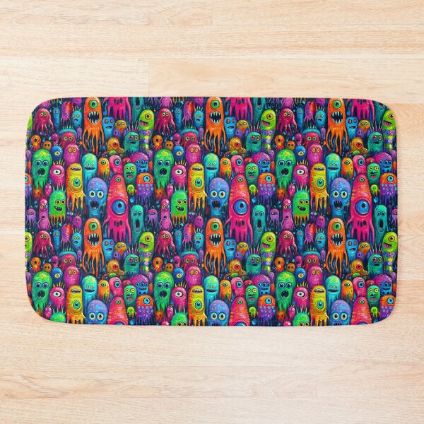 Item preview, Vibrant Monster Mayhem with Colorful Alien Creatures designed and sold by Vinson-MFG.