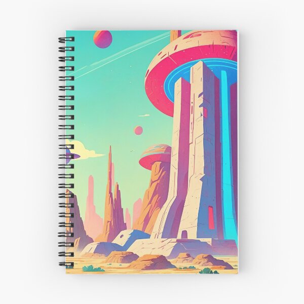 Item preview, Journey to the Floating Towers of an Alien World designed and sold by ArtComixHaven.