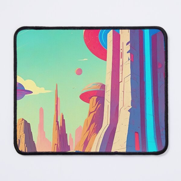 Item preview, Journey to the Floating Towers of an Alien World designed and sold by ArtComixHaven.