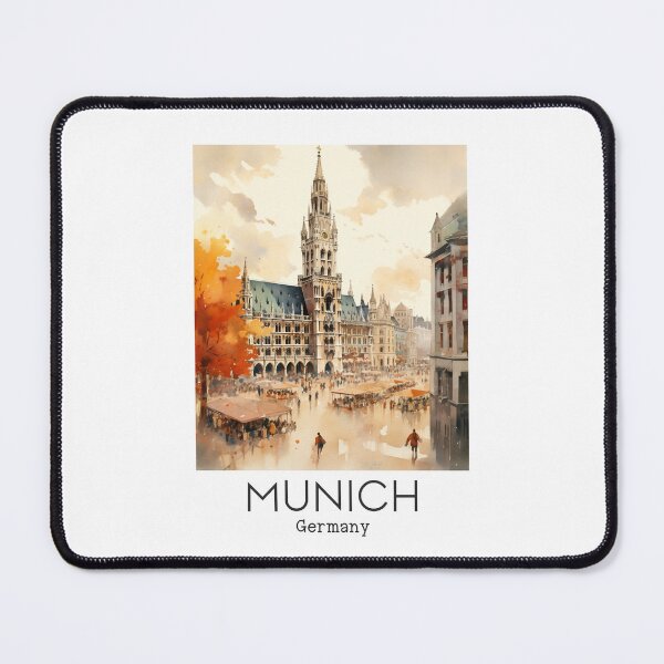 Item preview, A Vintage Travel Illustration of Munich - Germany designed and sold by GoodOldVintage.
